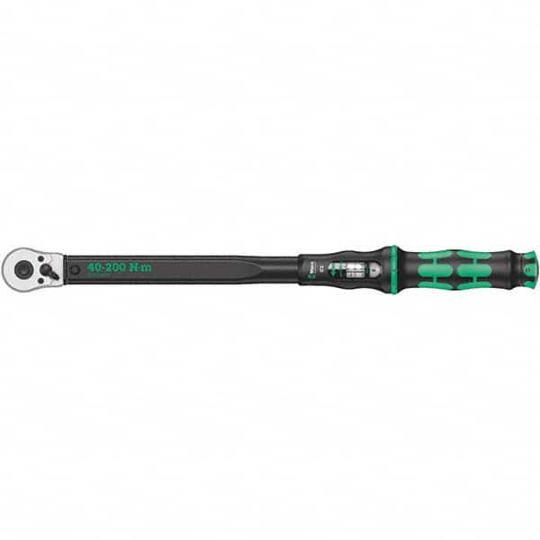 Wera 5075622001 Torque Wrench: Square Drive, Foot Pound & Newton Meter 