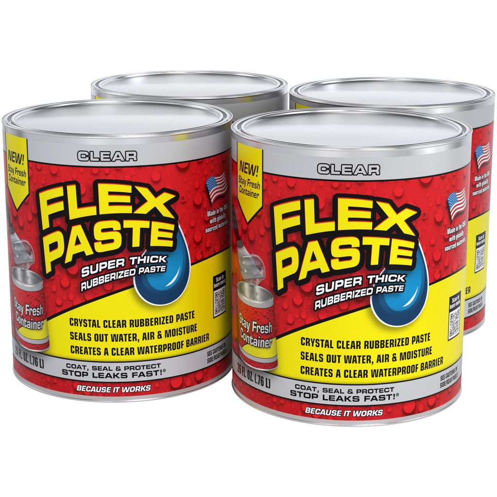 Flex Seal Flex Paste, Clear, 26 fl, oz - 10 Linear Feet Coverage, Paste | Part #PFSCLRR32