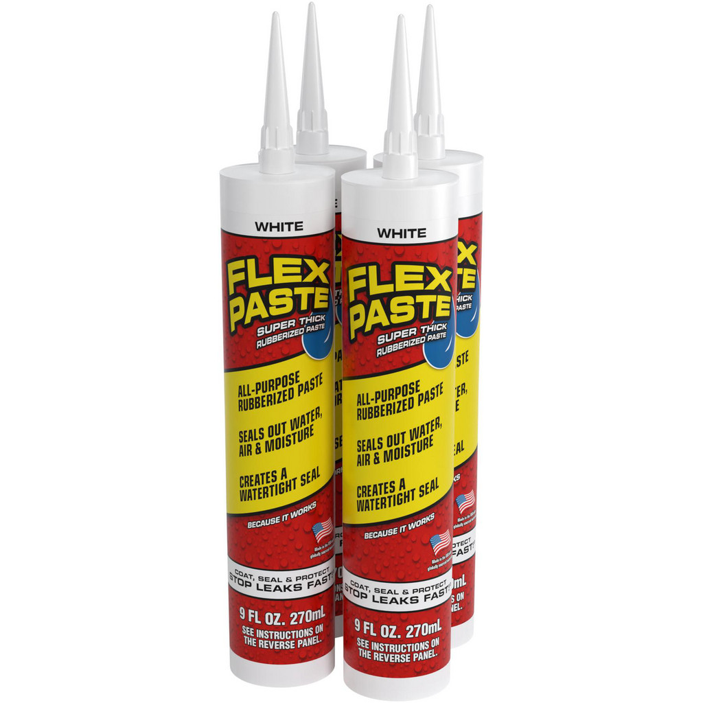 Flex Seal Flex Paste, White, 9 oz. Cartridge - 10 Linear Feet Coverage, Paste | Part #PFSWHTR10