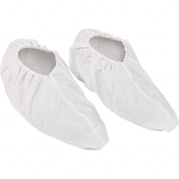 Shoe Cover: Water-Resistant, Polyethylene & Spunbond, White