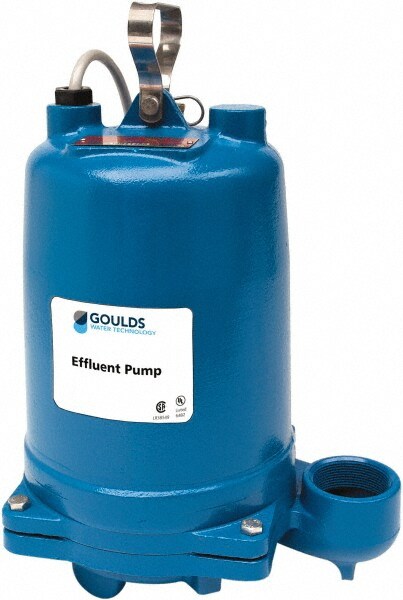 Effluent Pump: Single Speed Continuous Duty, 1/2 hp, 4.9A, 200V