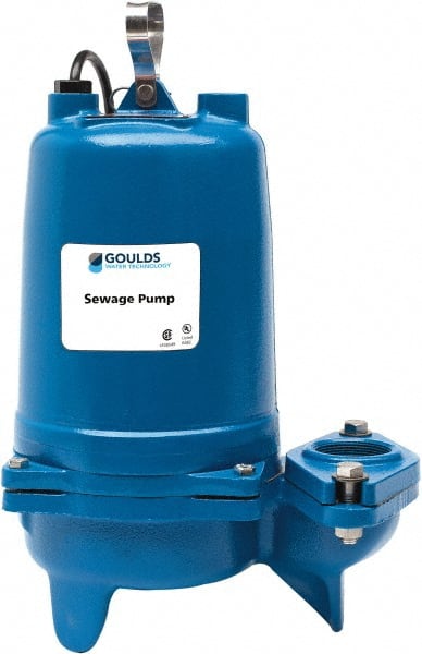 Goulds Pumps WS0311BHF Sewage Pump: Single Speed Continuous Duty, 1/3 hp, 12.4A, 115V 