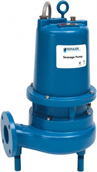 Sewage Pump: Single Speed Continuous Duty, 5 hp, 26.5A, 230VAC