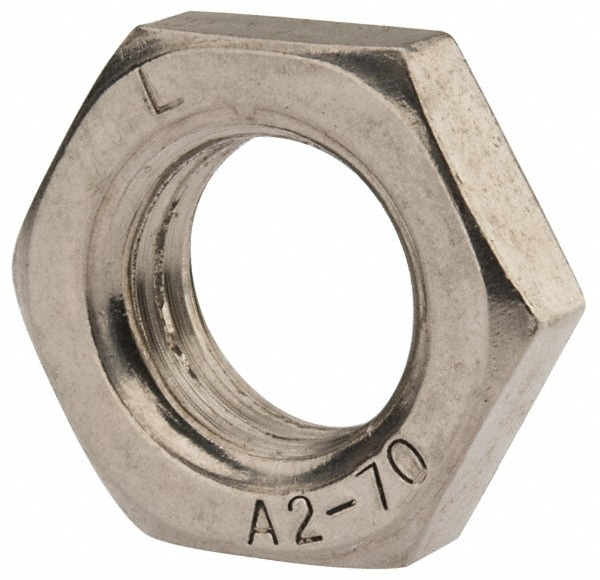 Hex Nut: M18 x 2.50, Grade 18-8 & Austenitic Grade A2 Stainless Steel, Uncoated