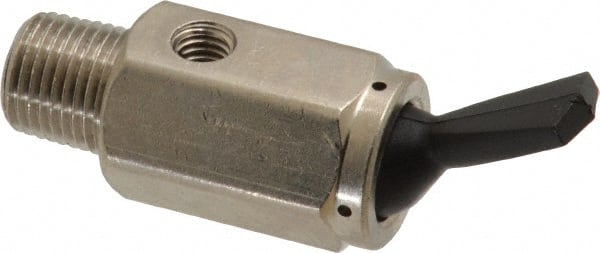 Toggle Air Valve: Detented Actuator, 2 Position, 1/8" Inlet, MNPT Thread