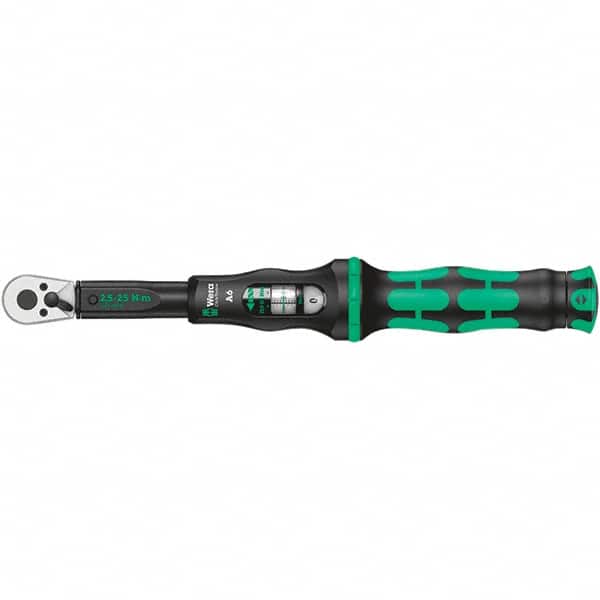 Wera 5075605001 Torque Wrench: Square Drive, Foot Pound & Newton Meter 
