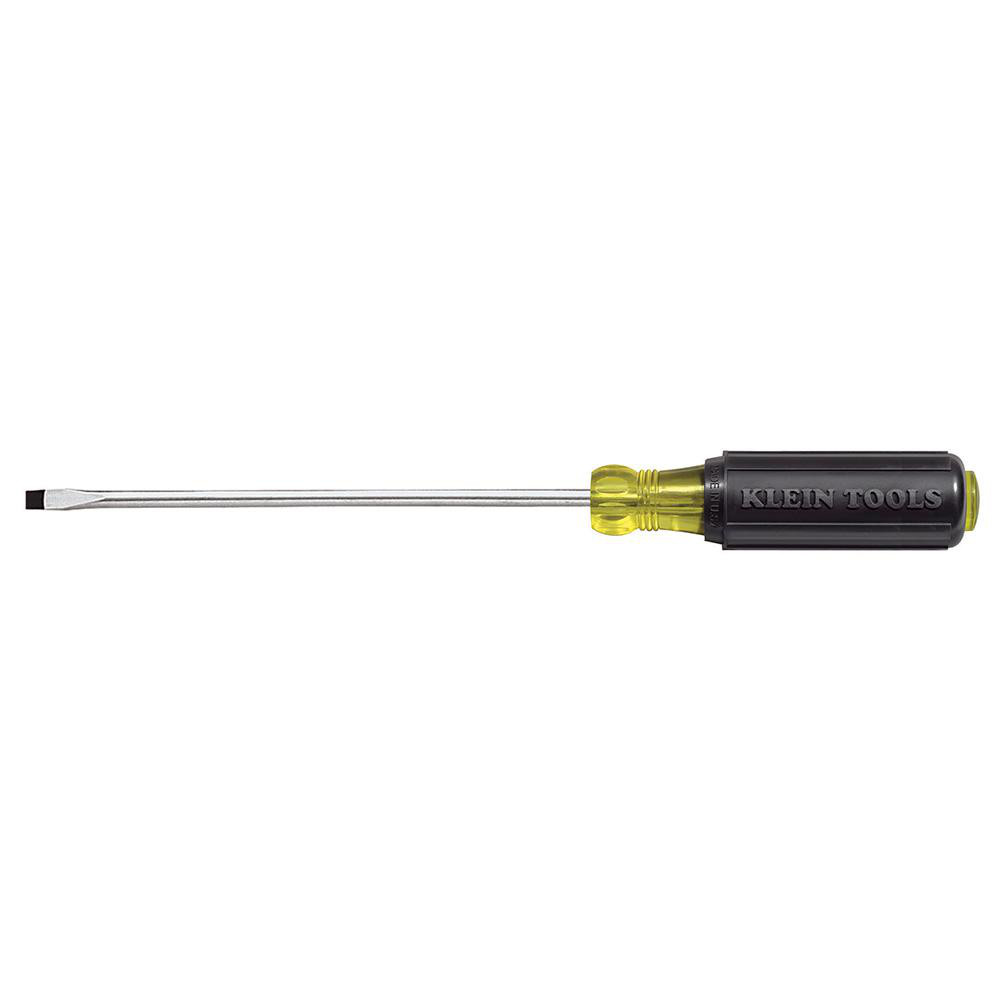 Slotted Screwdriver: 1/8" Width, 6-3/4" OAL, 4" Blade Length
