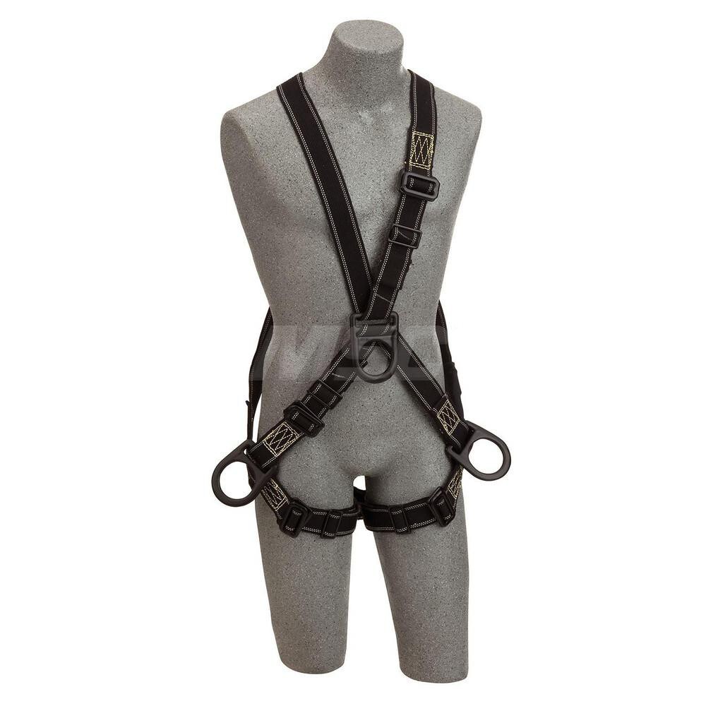 Fall Protection Harnesses: 310 Lb, Construction Style, Size X-Large, For Climbing & Positioning, Nomex & Kevlar, Back Front & Side