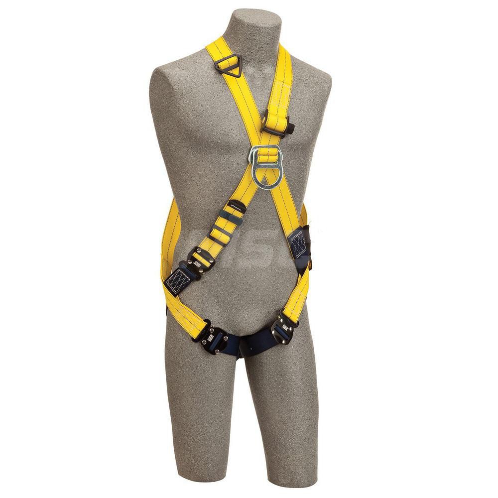 Fall Protection Harnesses: 420 Lb, Cross-Over Style, Size X-Large, For Climbing, Polyester, Back & Front
