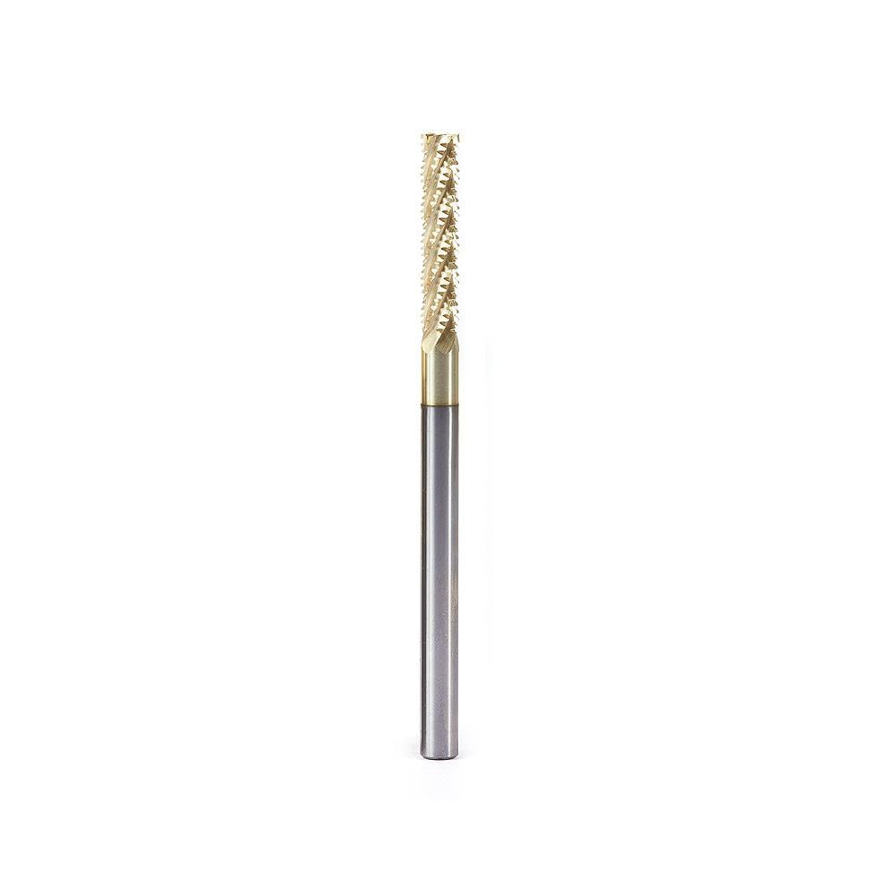 Spiral Router Bit: 0.25" Dia, 1.25" LOC, 1/4" Shank Dia, Compression
