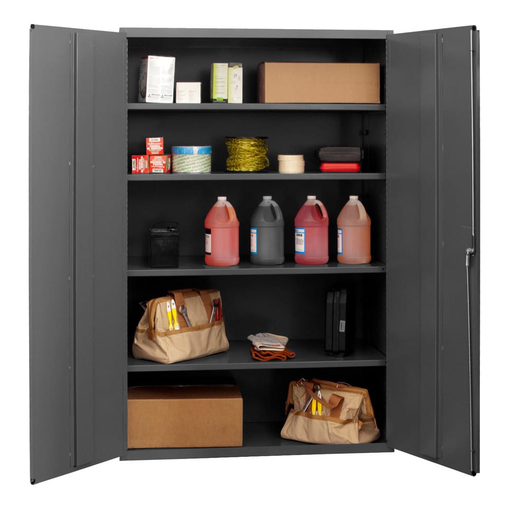 Durham 3502-4S-95 Locking Steel Storage Cabinet: 48" Wide, 24" Deep, 72" High Image