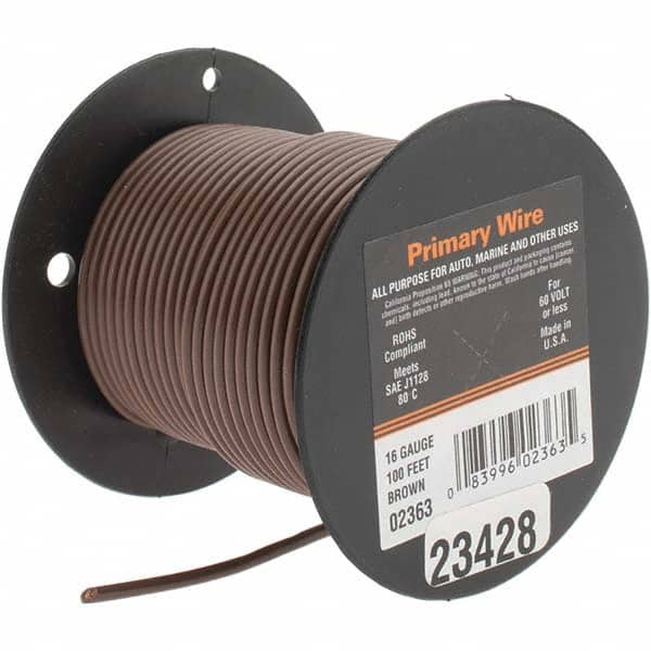 16 AWG, 100' OAL, Hook Up Wire