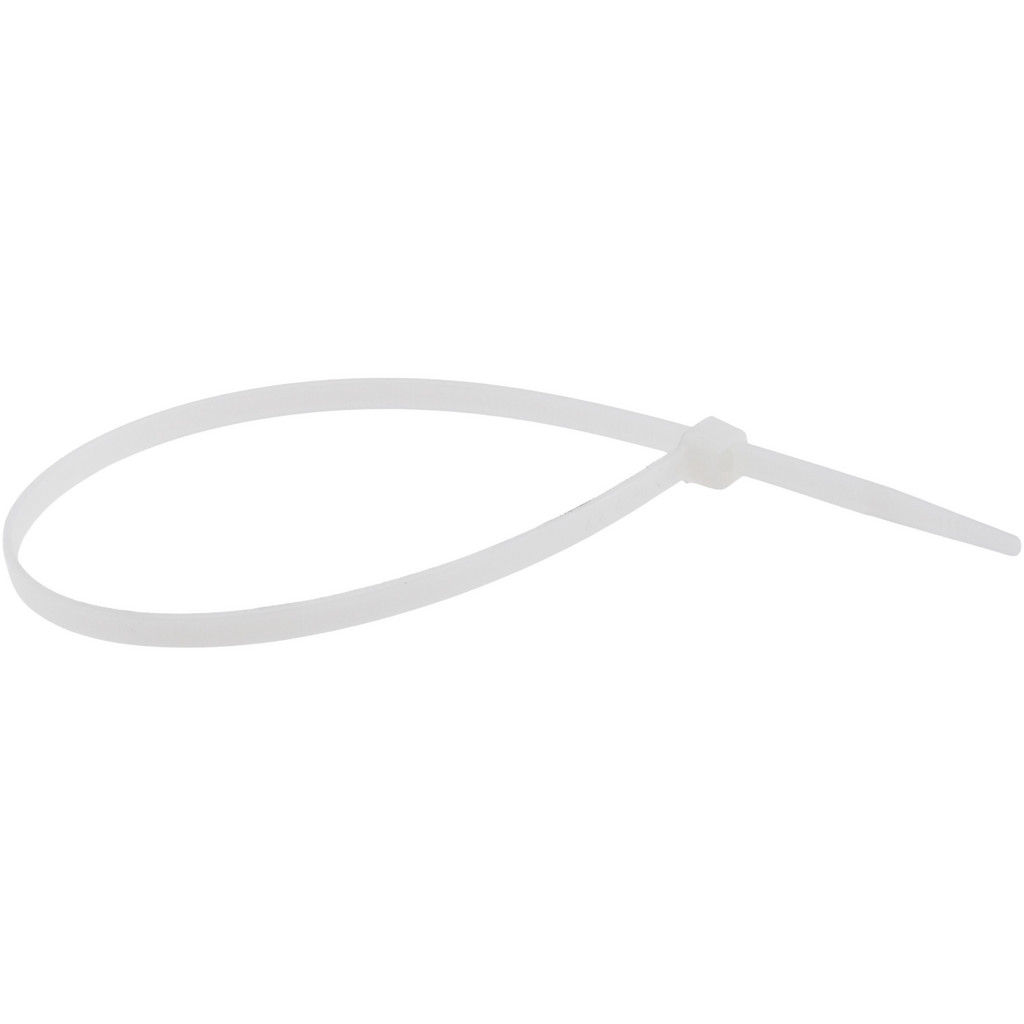 PRO-SOURCE Cable Tie: 11" Long, Natural, Nylon, Standard - 50 lb Tensile Strength, 76.20 mm Bundle Dia | 100-Pack | 100-Pack | Part #TSL-300-S-YT-PRO
