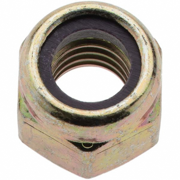thumbnail image 2 of 3/8-16 Nylon Insert Lock Nuts - Grade 8 Steel, Yellow Zinc Finish (WARREN FASTENINGS) 2 of 3