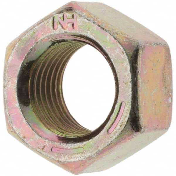 3/8"-24 Grade 8 Finished Hex Nuts Yellow Zinc Plated Steel Qty 50 
