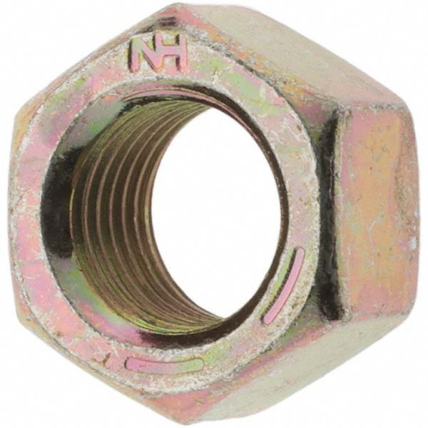 3/8-24 Hex Flex Lock Nuts – Grade 2 Steel, Zinc Plated, 9/16 AF, 10-Pack By American Integrated Supply