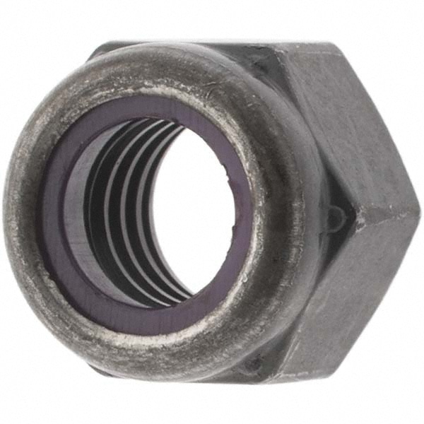 Value Collection - Hex Lock Nut: Insert, Nylon Insert, 3/8-16, Grade 8 ...