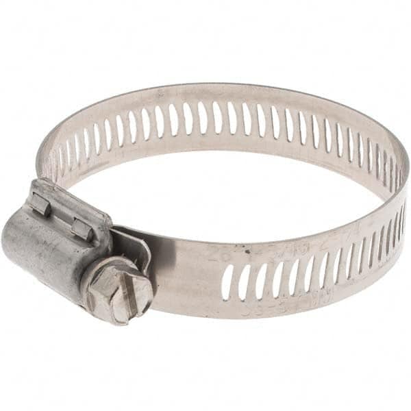 SAE Size 28 Stainless Steel Worm Drive Clamp 1-5/16 to 2-1/4 Diam 