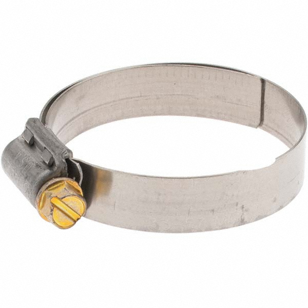 Worm Gear Clamp: SAE 28, 1-5/16 to 2-1/4" Dia, Stainless Steel Band