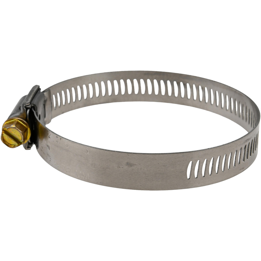 Made in USA | Value Collection Worm Gear Clamp: Worm Drive, SAE 40, 2-1/16 to 3" Dia, Stainless Steel Band - Stainless Steel Housing | 10-Pack