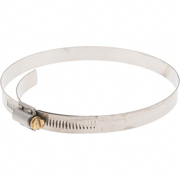 Worm Gear Clamp: SAE 96, 5-5/8 to 6-1/2" Dia, Stainless Steel Band
