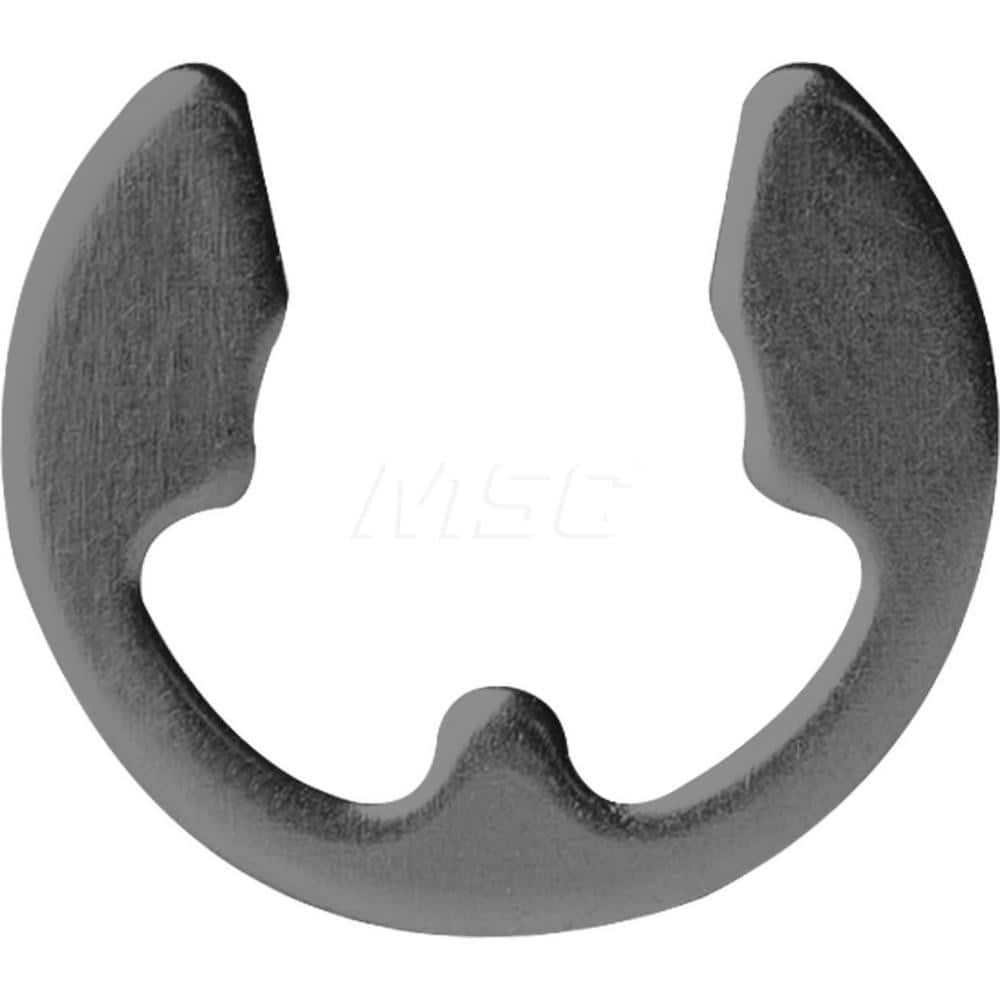 Rotor Clip - External Reinforced E Style Retaining Ring: 0.25″ Groove Dia,  5/16″ Shaft Dia, 1060-1090 Steel, Phosphate Finish - 67152520 - MSC  Industrial Supply