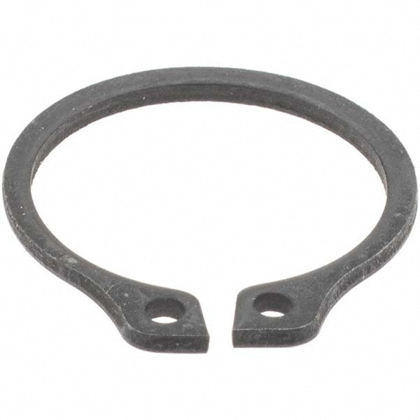 External Snap Retaining Ring: 0.516" Groove Dia, 0.55" Shaft Dia, Spring Steel