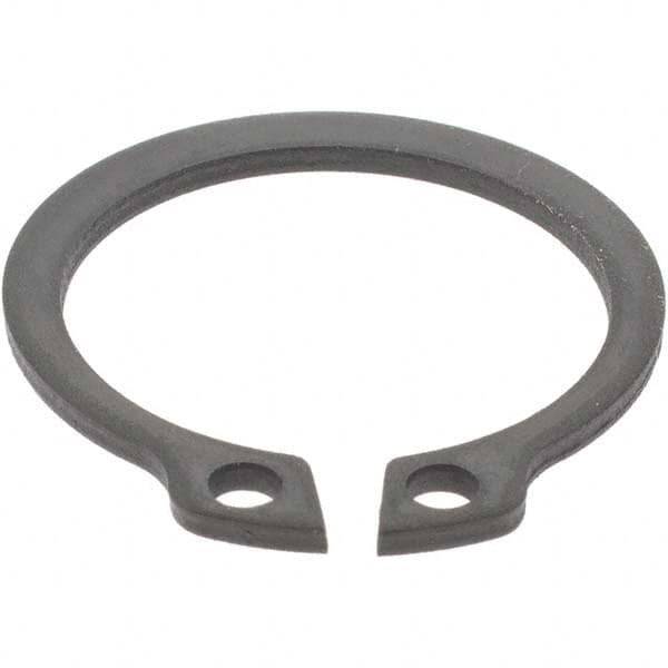 External Snap Retaining Ring: 18.5 mm Groove Dia, 20 mm Shaft Dia, Spring Steel