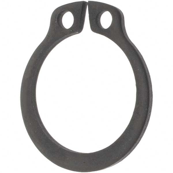 External Retaining Ring: 13.4 mm Groove Dia, 14 mm Shaft Dia, Spring Steel, Phosphate Finish