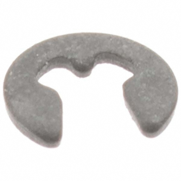 External E Style Retaining Ring: 1.2 mm Groove Dia, 1.7 mm Shaft Dia, Spring Steel