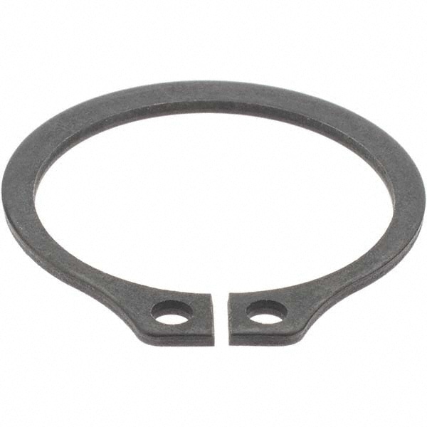 External Retaining Ring: 0.882" Groove Dia, 15/16" Shaft Dia, Spring Steel & Stainless Steel