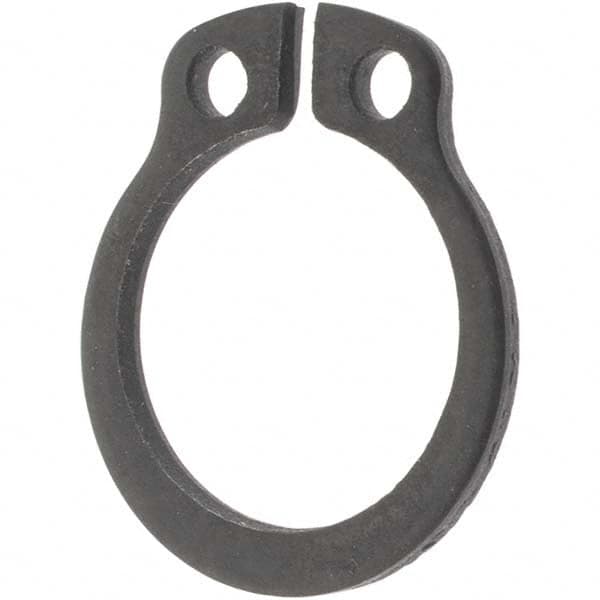 External Retaining Ring: 10.5 mm Groove Dia, 11 mm Shaft Dia, Spring Steel, Phosphate Finish