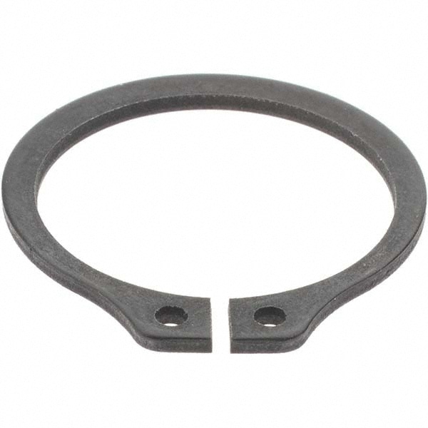 External Snap Retaining Ring: 0.734" Groove Dia, 25/32" Shaft Dia, Spring Steel