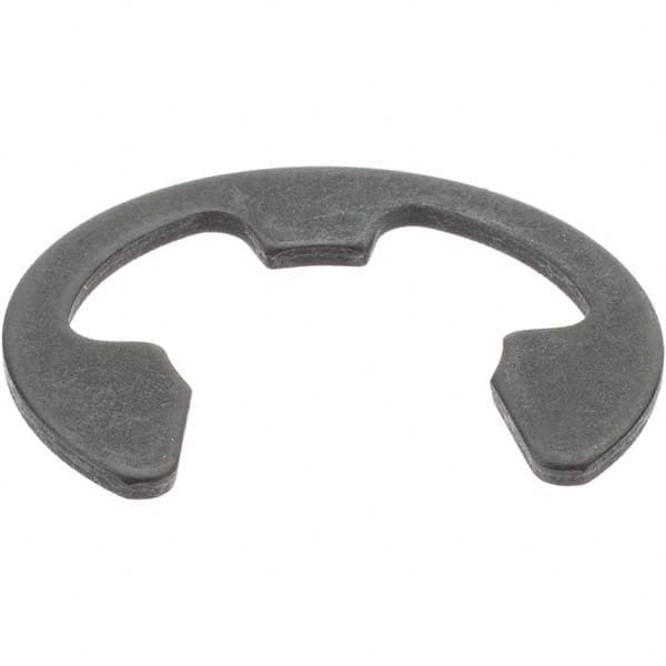 External E Style Retaining Ring: 0.58" Groove Dia, 3/4" Shaft Dia, Spring Steel