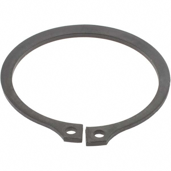 External Snap Retaining Ring: 2.003" Groove Dia, 2-1/8" Shaft Dia, Spring Steel