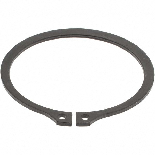 External Snap Retaining Ring: 2.36" Groove Dia, 2-1/2" Shaft Dia, Spring Steel