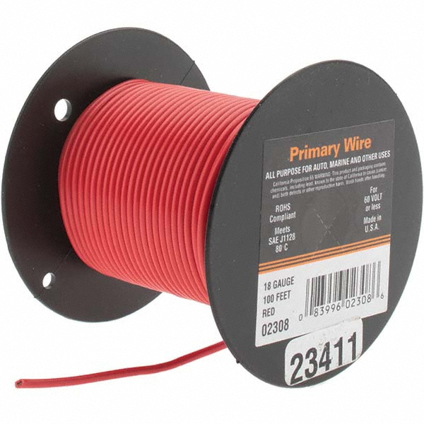 thumbnail image 2 of ACDC 100 Ft Each 8 AWG THHN THWN-2 Stranded Copper Wire – Red, Black, White + 100 Ft 10 AWG Green 2 of 5