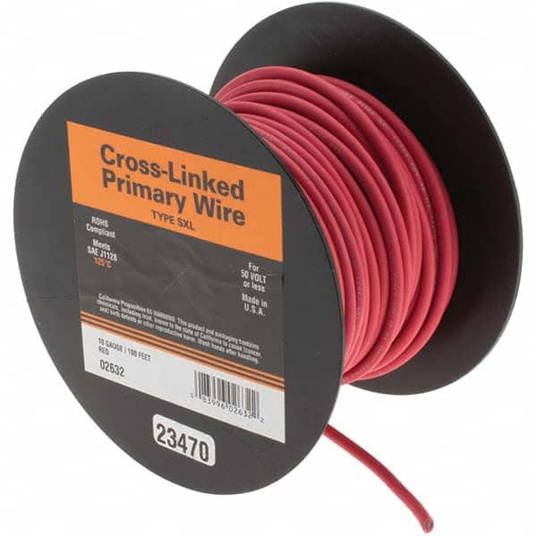 10 AWG, 100' OAL, Hook Up Wire
