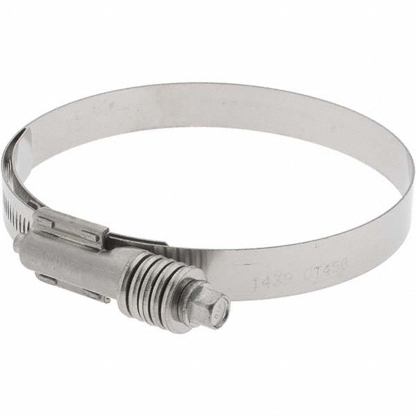 Made in USA | Breeze by NORMA Group Worm Gear Clamp: Worm Drive, SAE 462, 3-3/4 to 4-5/8" Dia, Stainless Steel Band - Stainless Steel Housing |