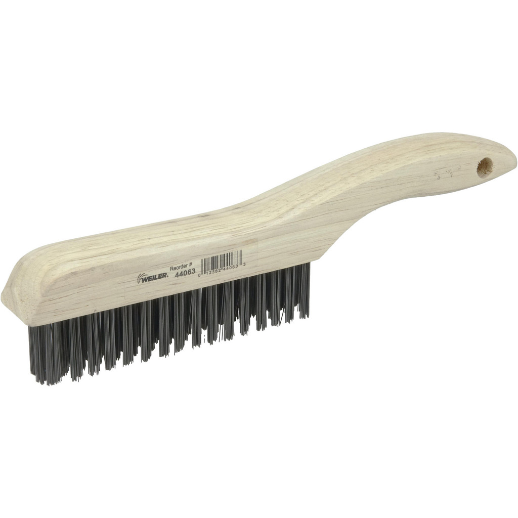 Weiler - Scratch Brush: 4 Row, 16 Column, Steel | MSC Direct