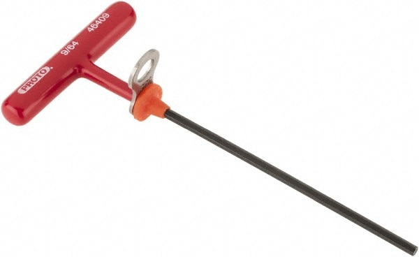 PROTO J46409-TT Hex Key: Tethered T-Handle Cushion Grip Arm Image