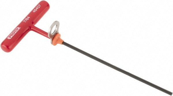 Hex Key: 7/64" Hex, Hex End, Tethered T-Handle Cushion Grip