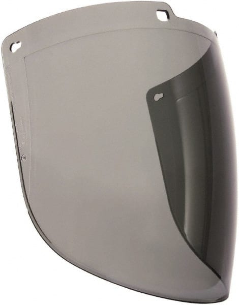 Face Shield Windows & Screens: Replacement Window, Gray, 9" High, 0.086" Thick