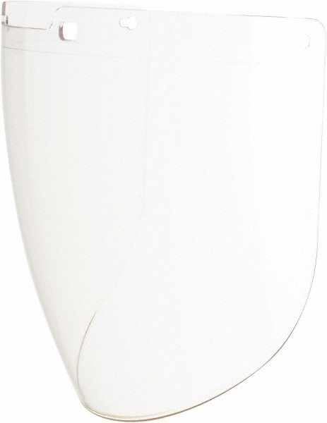 Face Shield Windows & Screens: Replacement Window, Clear, 9" High, 0.086" Thick - Uvex Turboshield, ANSI Z87.1-2010 & CSA Z94.3