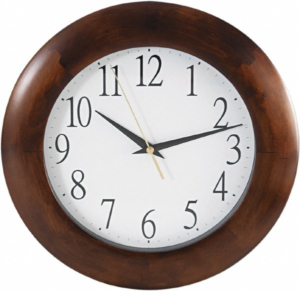 Hon 9" Diam, White Face, Dial Wall Clock MSC Industrial Supply Co.