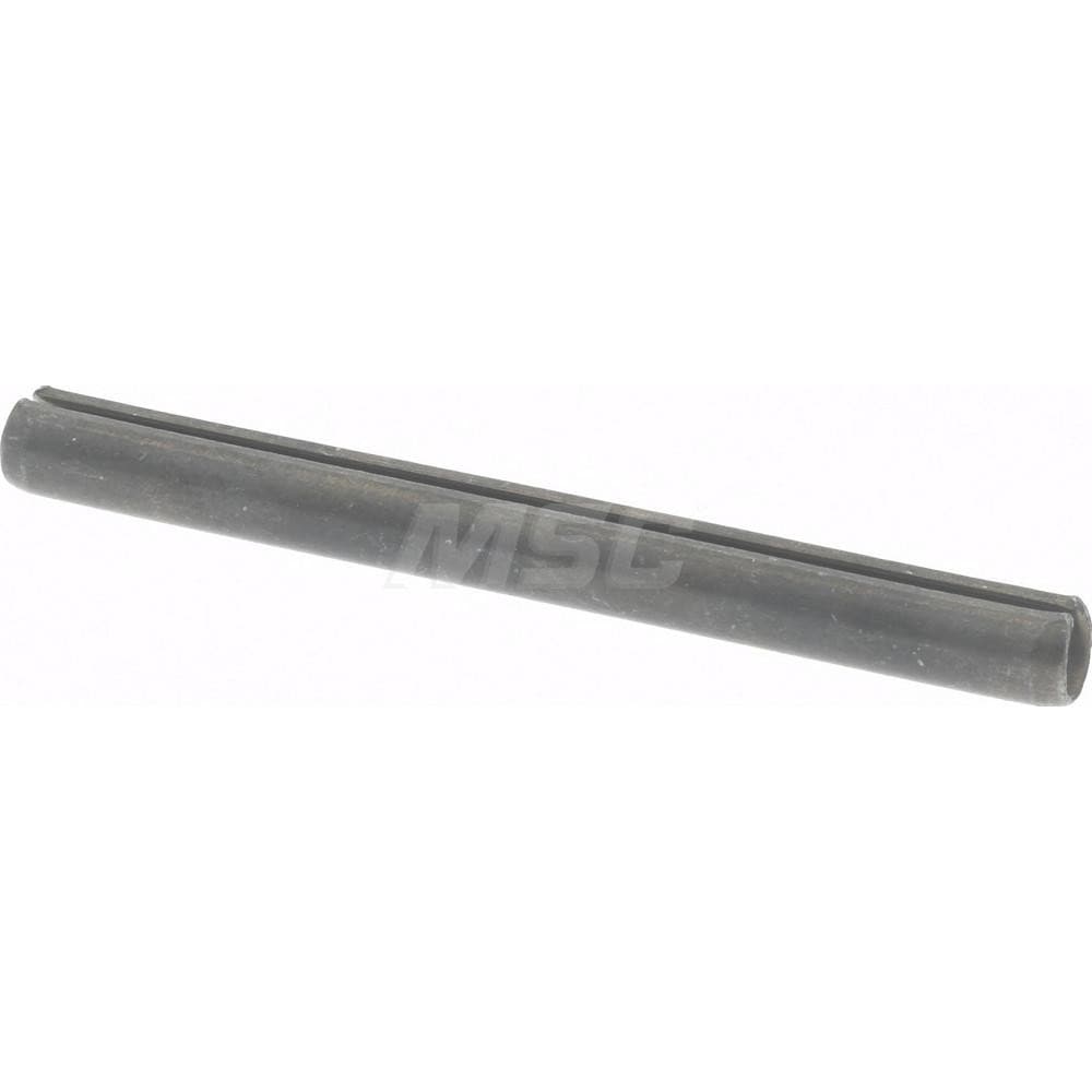 Slotted Spring Pin: 0.0938" Dia, 1" Long, 1070-1090 Alloy Steel