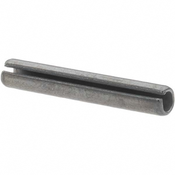 Slotted Spring Pin: 0.1563" Dia, 1" Long, 1070-1090 Alloy Steel