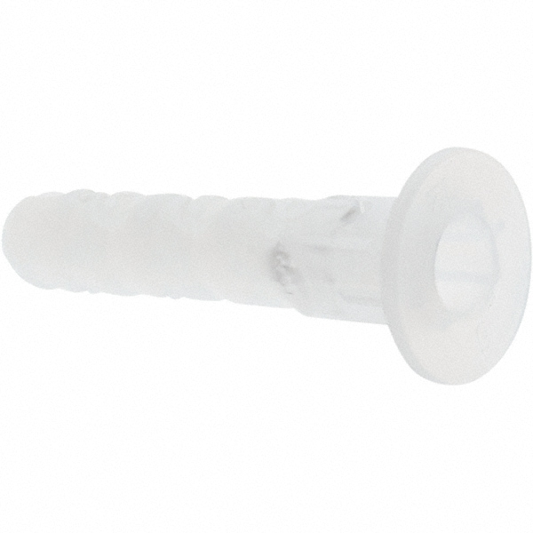 5/16" Diam x 1-5/8" OAL, #8 to #14 Screw, Nylon Plug Drywall & Hollow Wall Anchor