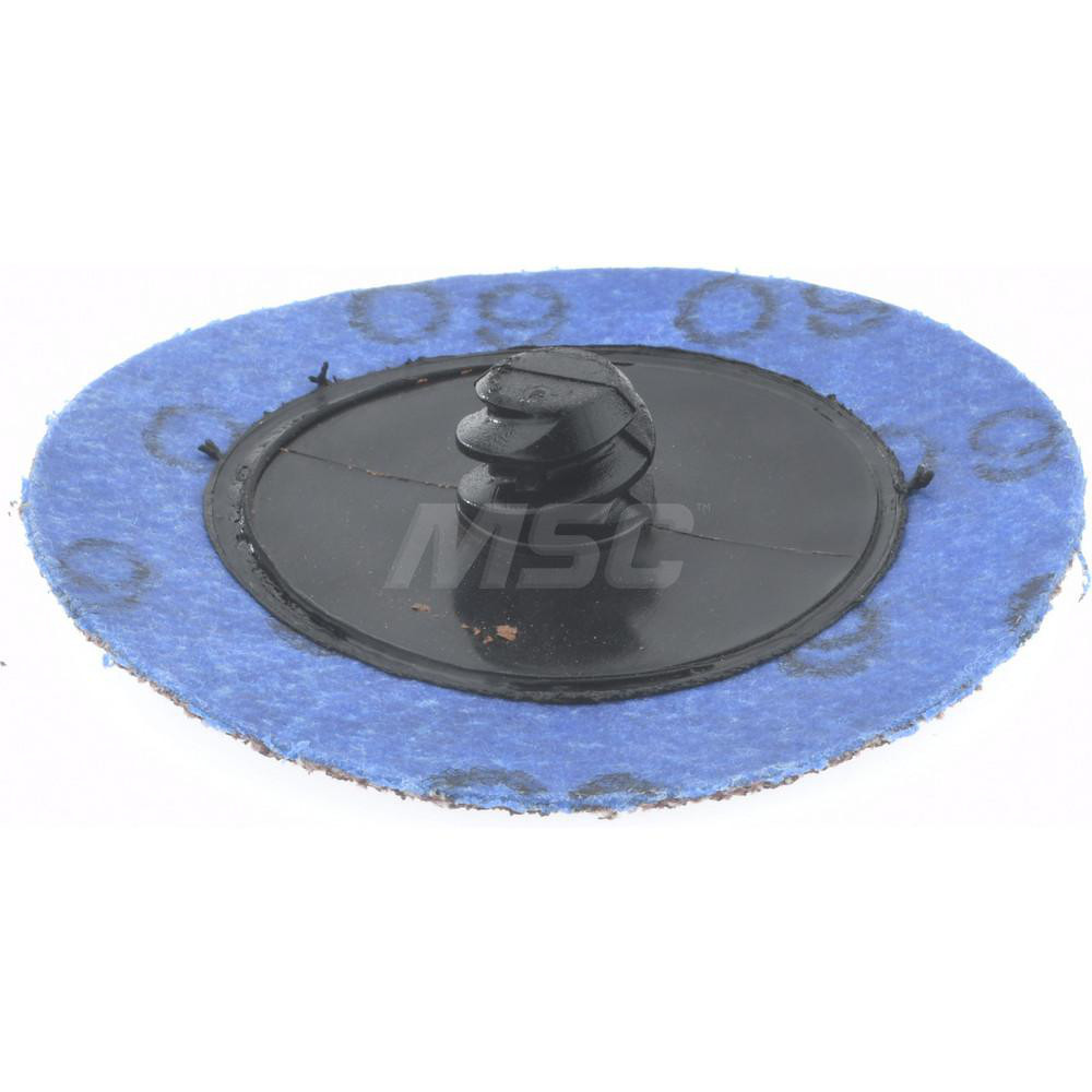 Merit Abrasives QuickChange Disc Type R, 2" Dia, 60 Grit, Aluminum