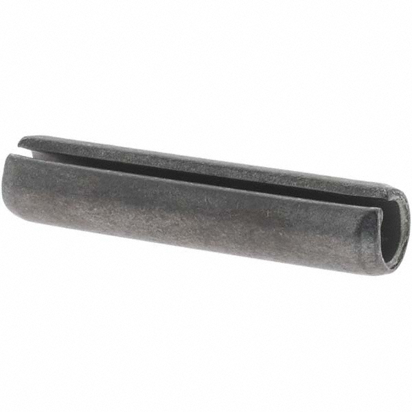 Slotted Spring Pin: 5/16" Dia, 1-1/2" Long, 1070-1090 Alloy Steel